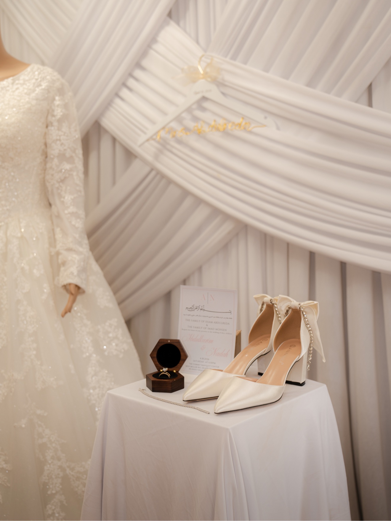 Abdul and Nadah celebrating their wedding day