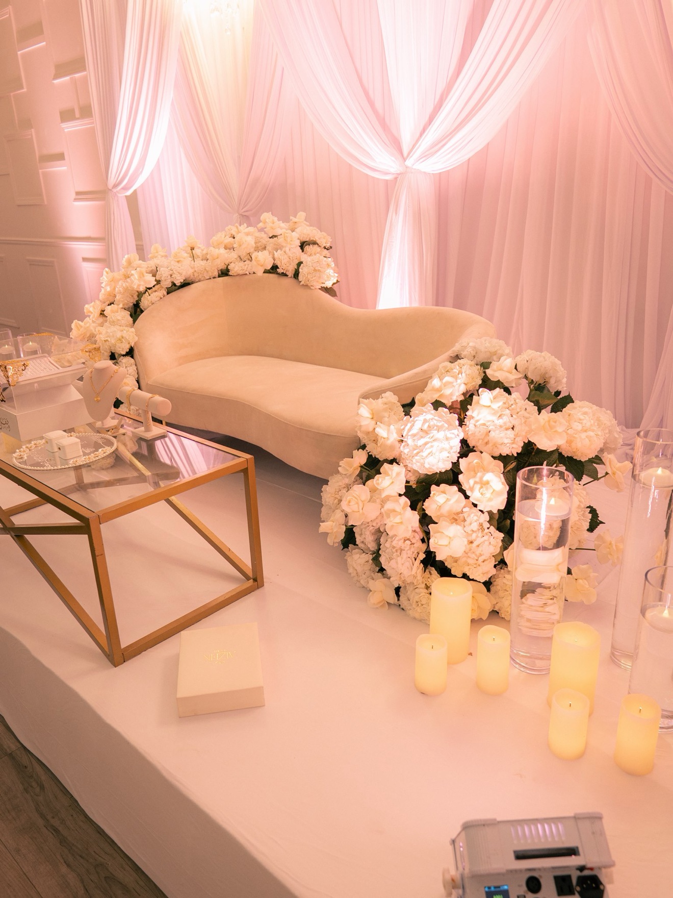 Hadi and Aya together during their engagement celebration