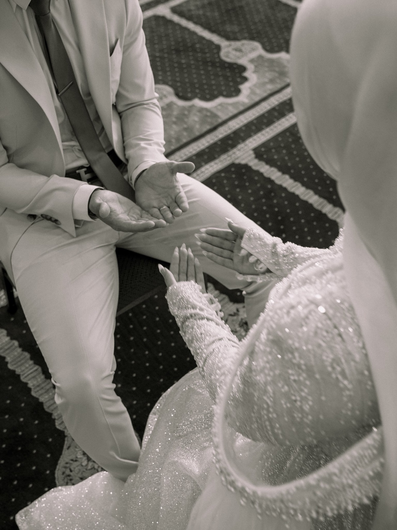 Hadi and Aya celebrating their engagement