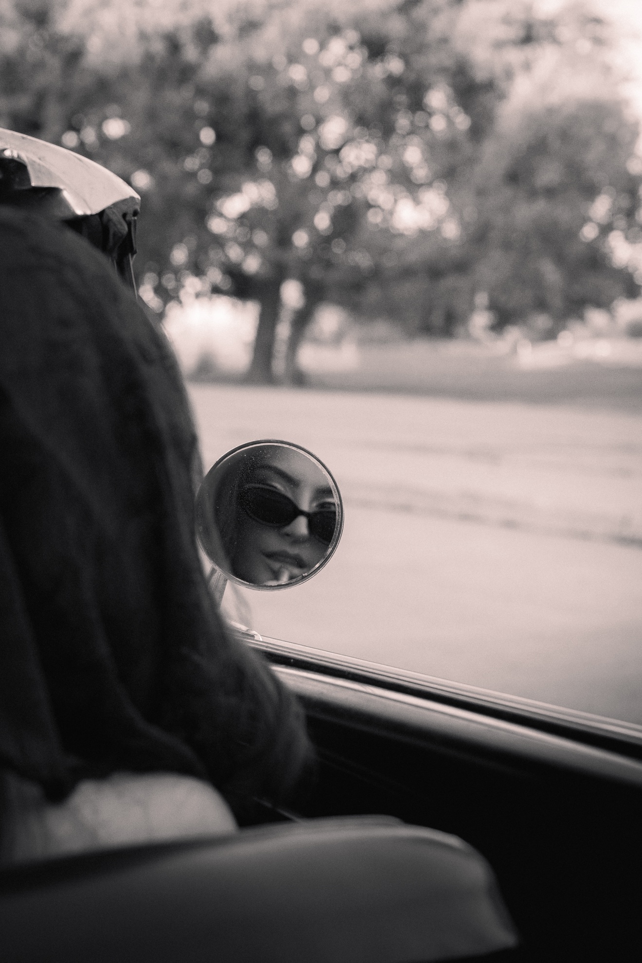 Cinematic portrait of Hussien and Jamiley with a classic car