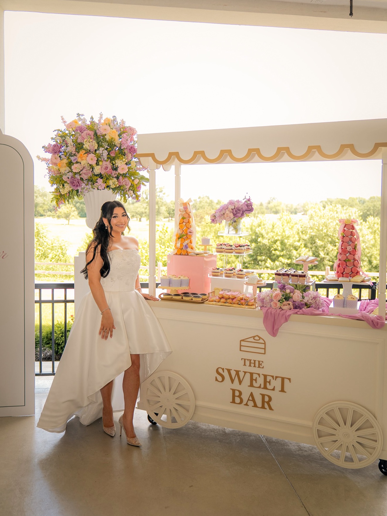 Sweet bar at a bridal shower